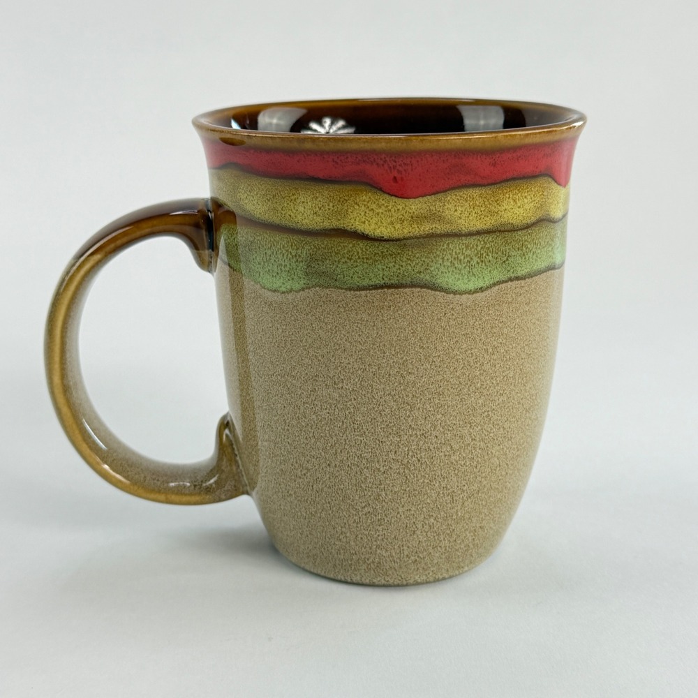 Maggie Valley NC Souvenir Coffee Mug Drip Glaze Stoneware Woman Graphic est 1904 - Picture 3 of 6